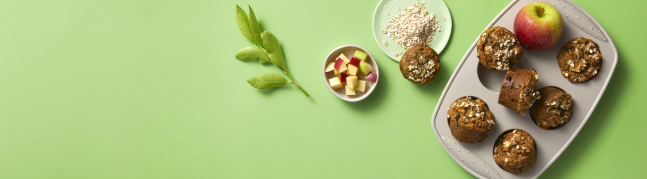 Apple & Cinnamon Oat Muffins