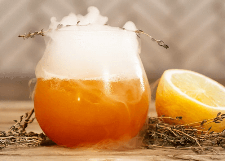 A chilled gin cocktail