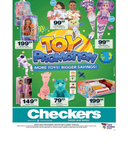 Checkers Toy Promotion